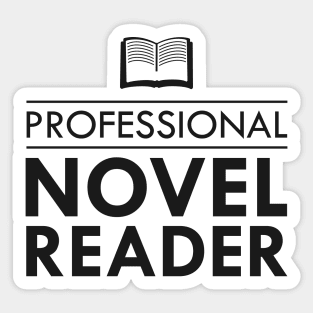 Professional Novel Reader Sticker